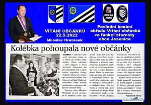 Starosta obce Jesenice Miroslav Hrazánek